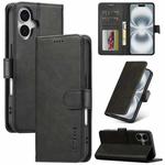 LC.IMEEKE Calf Texture Horizontal Flip Leather Case For iPhone 17(Black)