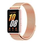 For Samsung Galaxy Fit 3 Mijobs Milan Magnetic Metal Watch Band(Rose Gold)