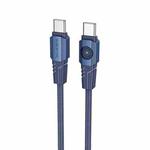 BOROFONE BU47 60W USB-C/Type-C to USB-C/Type-C Charging Data Cable, Length: 1.2m(Blue)