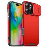 For iPhone 16 Pro Max Sliding Camshield TPU + PC Phone Case(Red)