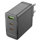 BOROFONE BN12 PD65W Type-C + QC3.0 USB + Dual Type-C Charger, EU Plug(Black)