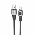 BOROFONE BU47 3A USB to USB-C/Type-C Charging Data Cable, Length: 1.2m(Black)