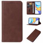 For Honor Play 50 Plus Magnetic Closure Leather Phone Case(Brown)