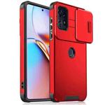 For Motorola Edge+ 2023 / Edge 40 Pro Sliding Camshield TPU + PC Phone Case(Red)