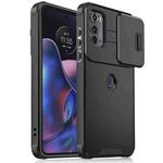 For Motorola Edge 2022 Sliding Camshield TPU + PC Phone Case(Black)