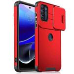 For Motorola Moto G Stylus 5G 2022 Sliding Camshield TPU + PC Phone Case(Red)