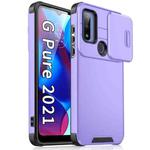 For Motorola Moto G Power 2022 Sliding Camshield TPU + PC Phone Case(Purple)