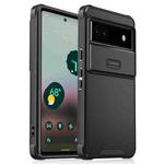 For Google Pixel 6a Sliding Camshield TPU + PC Phone Case(Black)