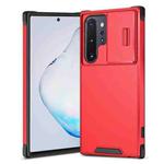 For Samsung Galaxy Note10+ Sliding Camshield TPU + PC Phone Case(Red)