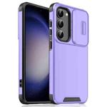 For Samsung Galaxy S23+ 5G Sliding Camshield TPU + PC Phone Case(Purple)