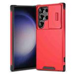 For Samsung Galaxy S23 Ultra 5G Sliding Camshield TPU + PC Phone Case(Red)