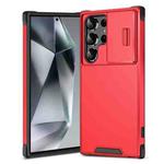 For Samsung Galaxy S24 Ultra 5G Sliding Camshield TPU + PC Phone Case(Red)