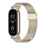 For Xiaomi Mi Band 8 Mijobs GT4 Milan Buckle Metal Watch Band(Light Gold)