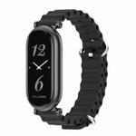 For Xiaomi Mi Band 8 / 9 / 9 NFC Mijobs GT4 Marine Silicone Breathable Watch Band(Black)