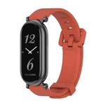 For Xiaomi Mi Band 8 / 9 / 9 NFC Mijobs GT4 Silicone Breathable Watch Band(Orange Black)