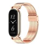 For Xiaomi Mi Band 8 / 9 / 9 NFC Mijobs GT4 Metal Watch Band(Rose Gold)