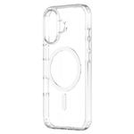 For iPhone 16 Plus ZGA Magsafe Clear PC Hybrid TPU Phone Case(Transparent)