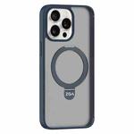 For iPhone 15 Pro Max ZGA Magsafe Holder PC Hybrid TPU Phone Case(Blue)