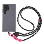 Plastic Adjustment Buckle Anti-lost Lanyard Mobile Phone Crossbody Long Lanyard(Black)