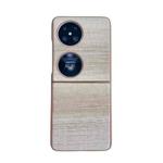 For Huawei Pocket 2 Illusory Color Leather Texture PC Phone Case(Coffee)