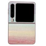 For Huawei Pura X Illusory Color Leather Texture PC Phone Case(Pink)