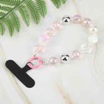 Mobile Phone Anti-lost Star Bead Chain Short Lanyard(Pink)