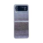 For Samsung Galaxy Z Flip4 Illusory Color Leather Texture PC Phone Case(Blue)