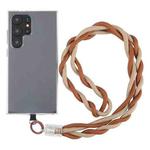 Universal Mobile Phone Anti-lost Twists Long Lanyard(Brown)