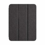 For iPad Pro 11 2022 / 2021 / 2020 ZGA Tri-Fold Voltage Smart Leather Tablet Case(Grey)
