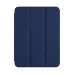 For iPad Pro 11 2022 / 2021 / 2020 ZGA Tri-Fold Voltage Smart Leather Tablet Case(Blue)