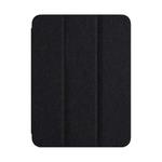 For iPad mini 6 ZGA Tri-Fold Voltage Smart Leather Tablet Case(Black)