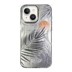 For iPhone 14 Illustration Pattern Radiation Design Full Coverage Shockproof Phone Case(Sunset Frond)