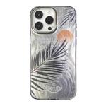 For iPhone 13 Pro Illustration Pattern Radiation Design Full Coverage Shockproof Phone Case(Sunset Frond)