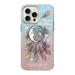 For iPhone 13 Pro Illustration Pattern Radiation Design Full Coverage Shockproof Phone Case(Wind Chimes)