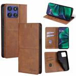 For Motorola Moto G Stylus 5G 2025 Cow Texture Magnetic Leather Phone Case(Light Brown)