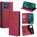 For Motorola Moto G Stylus 5G 2025 Cow Texture Magnetic Leather Phone Case(Red)
