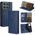 For Motorola Edge 60 Pro 5G Cow Texture Magnetic Leather Phone Case(Blue)
