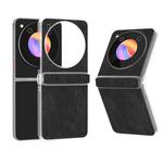 For ZTE nubia Flip/Libero Flip PU Leather Black Edge Phone Case(Black)