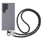 Transparent Buckle Anti-lost Strap Phone Crossbody Long Lanyard(Black White)