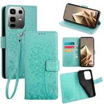 For Infinix Note 50 4G Tree & Deer Embossed Leather Phone Case(Green)