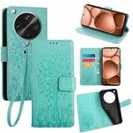 For OPPO Find X8 Ultra Tree & Deer Embossed Leather Phone Case(Green)