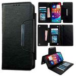 For iPhone 16 Plus Multifunctional Seven Cards Wallet Leather Phone Case(Black)