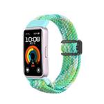 For Huawei Band 9 / 8 Magnetic Buckle Nylon Braid Watch Band(Bright Green)