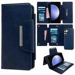 For Samsung Galaxy S23 FE 5G Multifunctional 7-Card Wallet Leather Phone Case(Royal Blue)