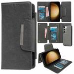 For Samsung Galaxy S23+ 5G Multifunctional 7-Card Wallet Leather Phone Case(Grey)