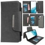 For Samsung Galaxy S22 5G Multifunctional 7-Card Wallet Leather Phone Case(Grey)
