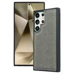 For Samsung Galaxy S24 Ultra 5G Cowhide Texture Back Cover Phone Case(Grey)