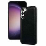 For Samsung Galaxy S23+ 5G Cowhide Texture Back Cover Phone Case(Black)
