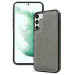 For Samsung Galaxy S22+ 5G Cowhide Texture Back Cover Phone Case(Grey)