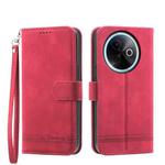 For vivo Y39 5G Dierfeng Dream Line TPU Hybrid PU Leather Phone Case(Red)